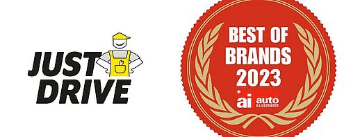 Best of Brands 2023 - vote für JUST DRIVE!